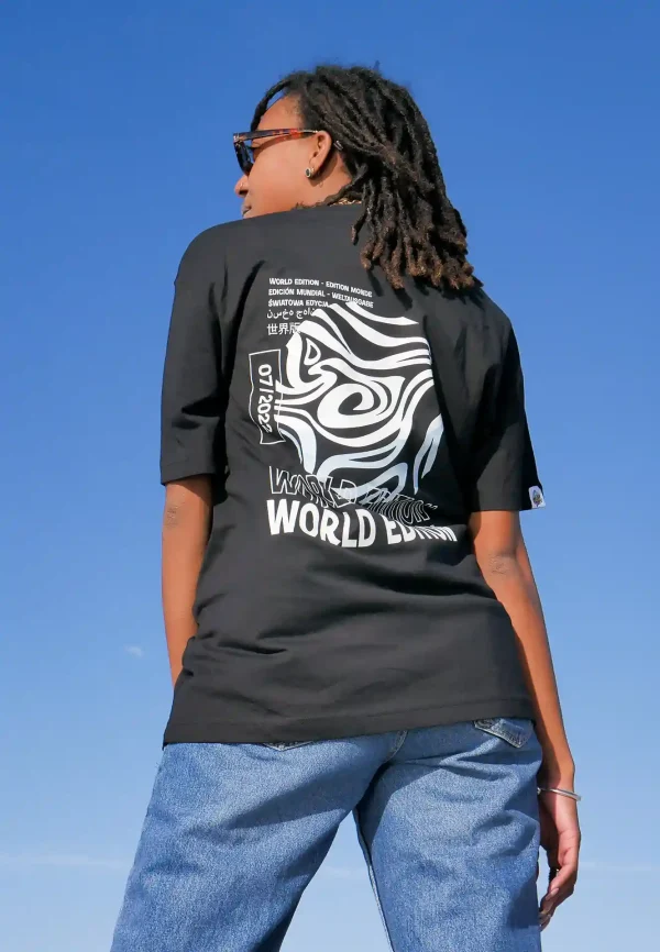 T-shirt Premium Manches Courtes World Edition Noir shop
