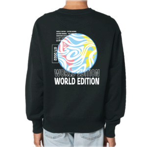 Sweatshirt Col Rond Premium World Edition Noir shop delta